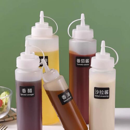 塑料挤酱瓶食品级商用挤压瓶醋果酱番茄沙拉瓶家用调料瓶厨房油壶