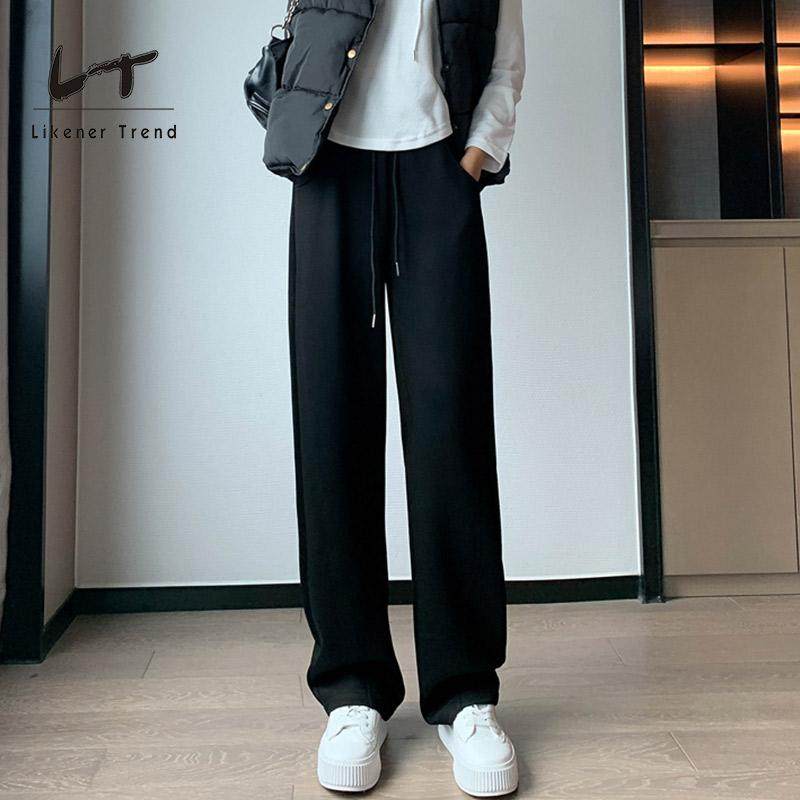 lt窄版香蕉裤女冬加绒高腰垂感宽松保暖显瘦小个子阔腿直筒运动裤,女装/女士精品,卫裤,淘宝优惠券,粉丝福利购,淘宝优惠卷