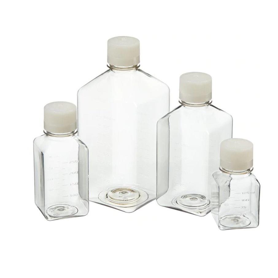 Nalgene耐洁342040-0125 125ml方形培养基 无菌带刻度血清PET