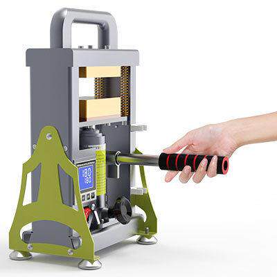 5吨液压双发热松香萃取粉压片沉香干粉压烫金热升华rosin press