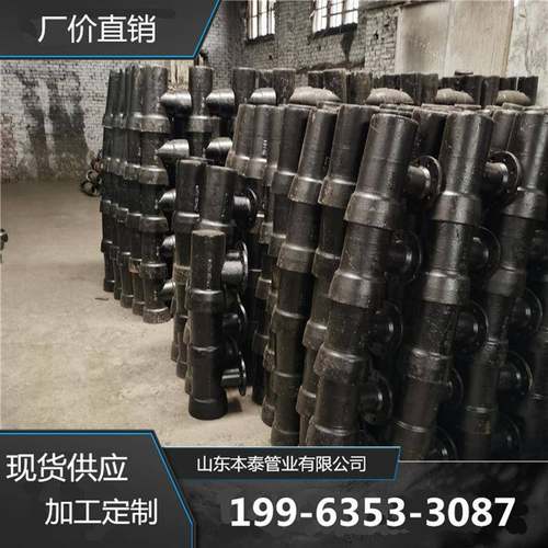 四川成都球墨铸铁管件供应 dn100-600铸管配件 胶圈 国标管件三通