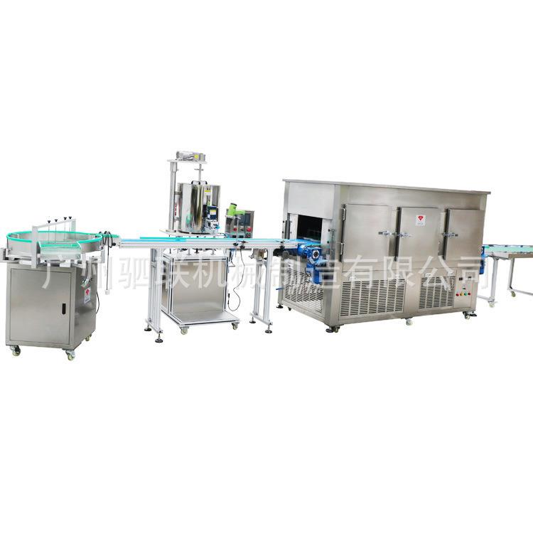 全自动鞋油加热灌装机凡士林唇膏按摩膏冷冻旋盖机生产线设备机器