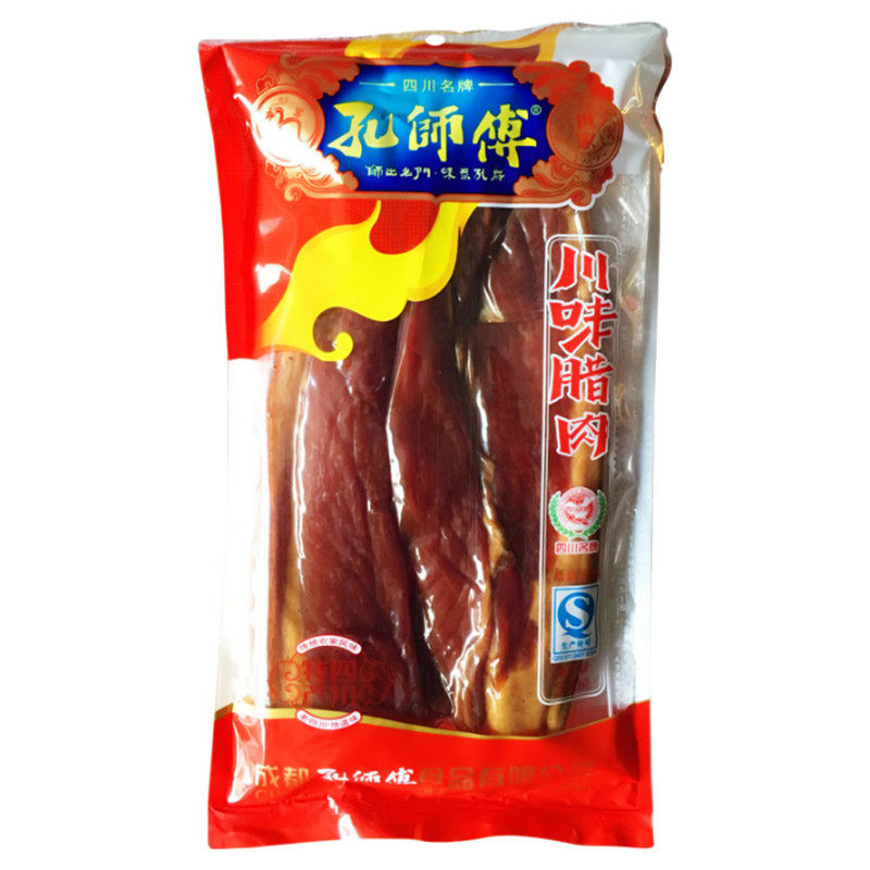 孔师傅川味腊肉500g四川腊肉 四川土特产腌肉后腿腊肉熏肉腌肉