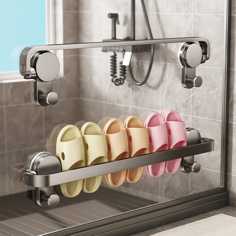 吸盘拖鞋架浴室免打孔收纳神器
