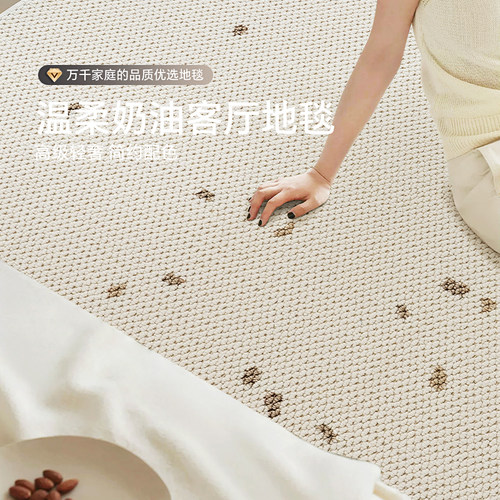 新西兰羊毛地毯纯色客厅茶几毯