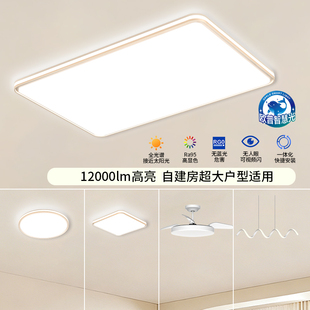 欧普LED护眼吸顶灯具1米2客厅灯卧室自建房大瓦数高显色智控锦轩4