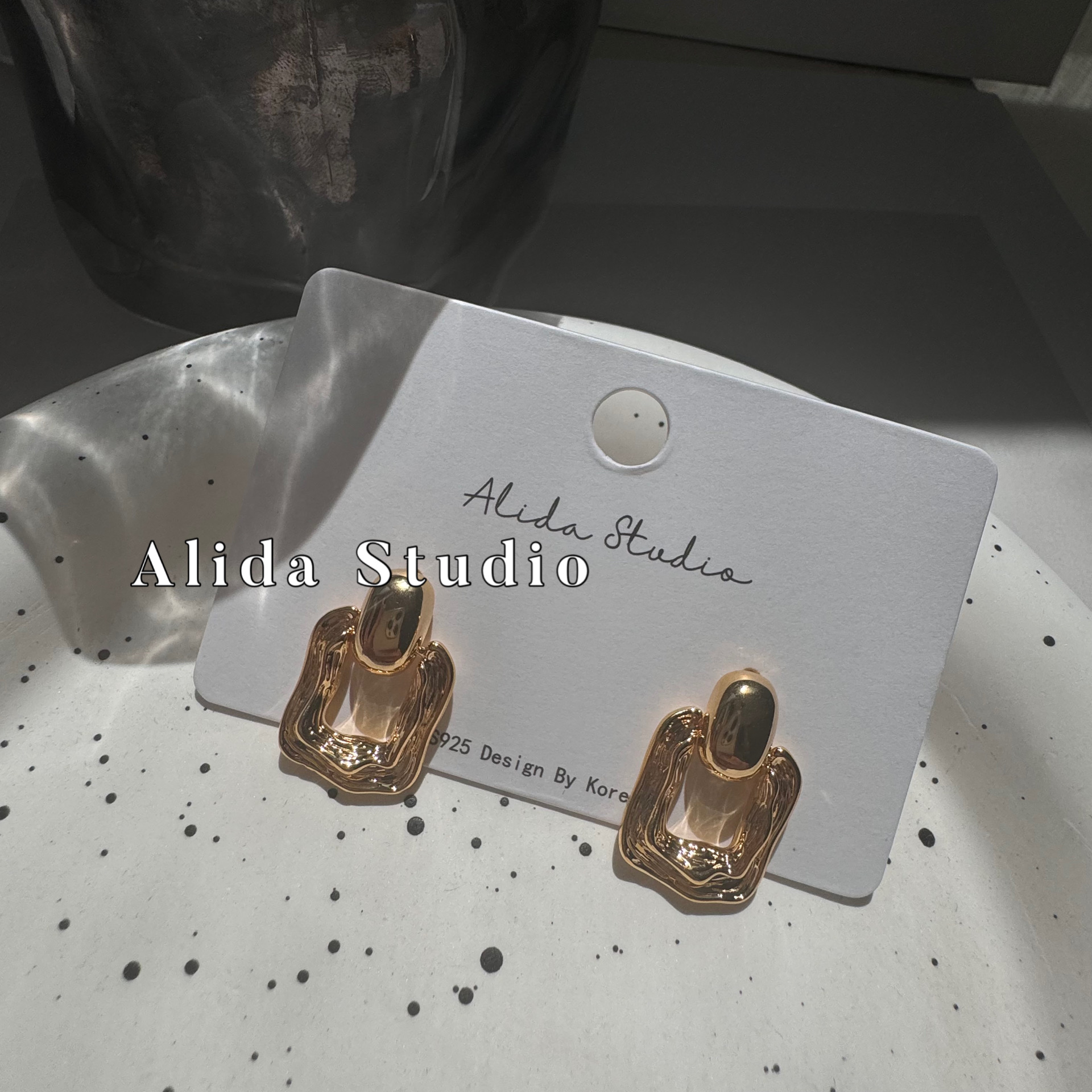 ALIDA925银个性女个性耳钉