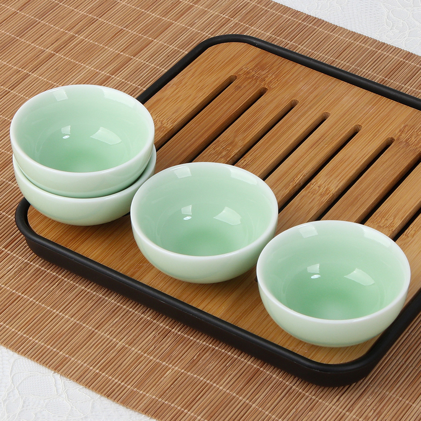 德化青瓷简约精致功夫品茗杯套装