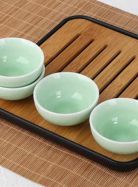 德化青瓷简约精致功夫品茗杯套装