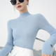 超柔软100%羊毛无缝针织半高领轻薄秋冬百搭上衣60支18针显瘦内搭