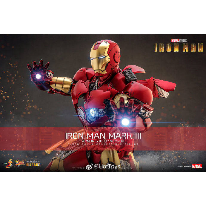 Hot Toys Iron Man Mark 3 Authentic Alloy Open Armor - Taobao product photo 5