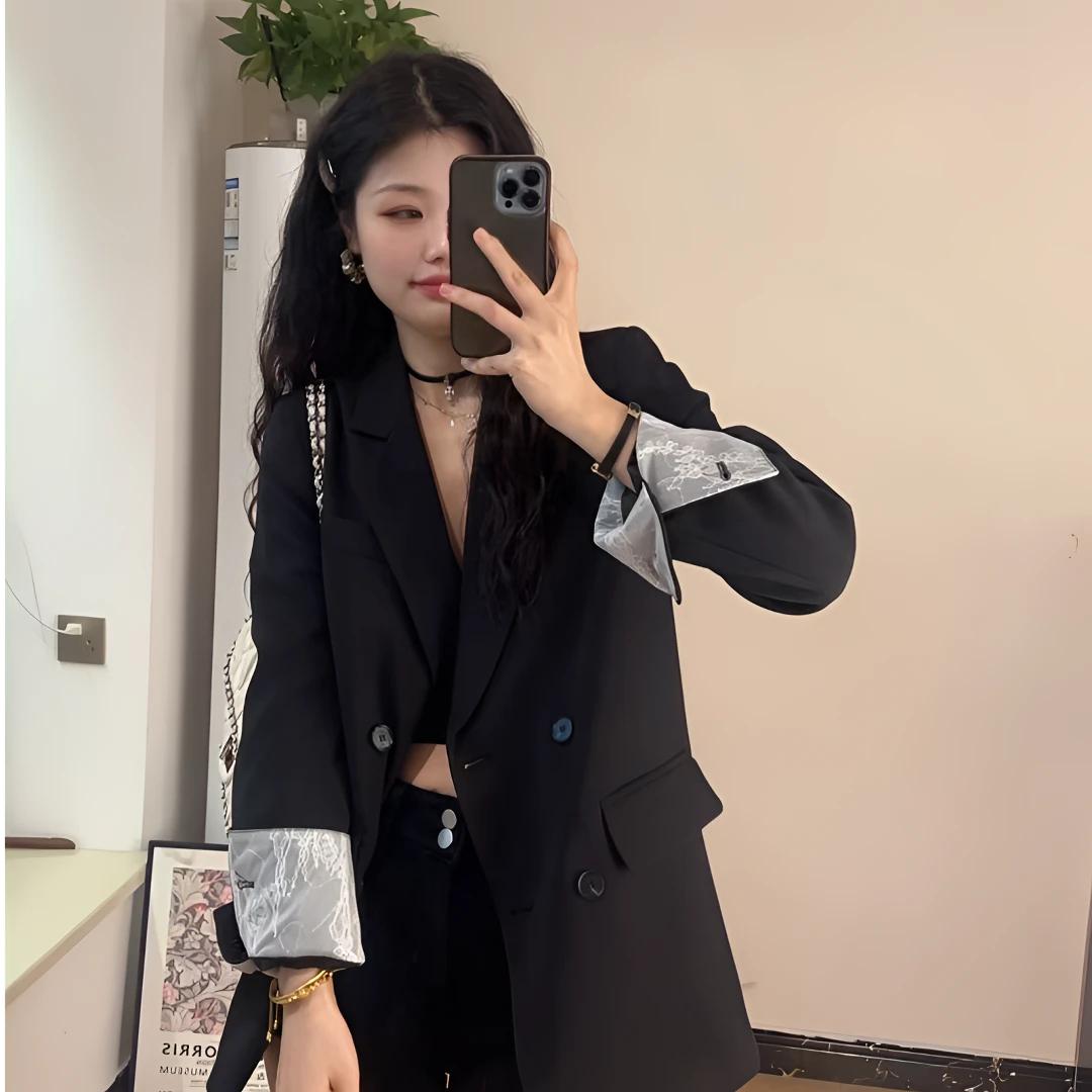 高级感西装外套女小个子2025年春季新款韩版宽松休闲气质百搭西服