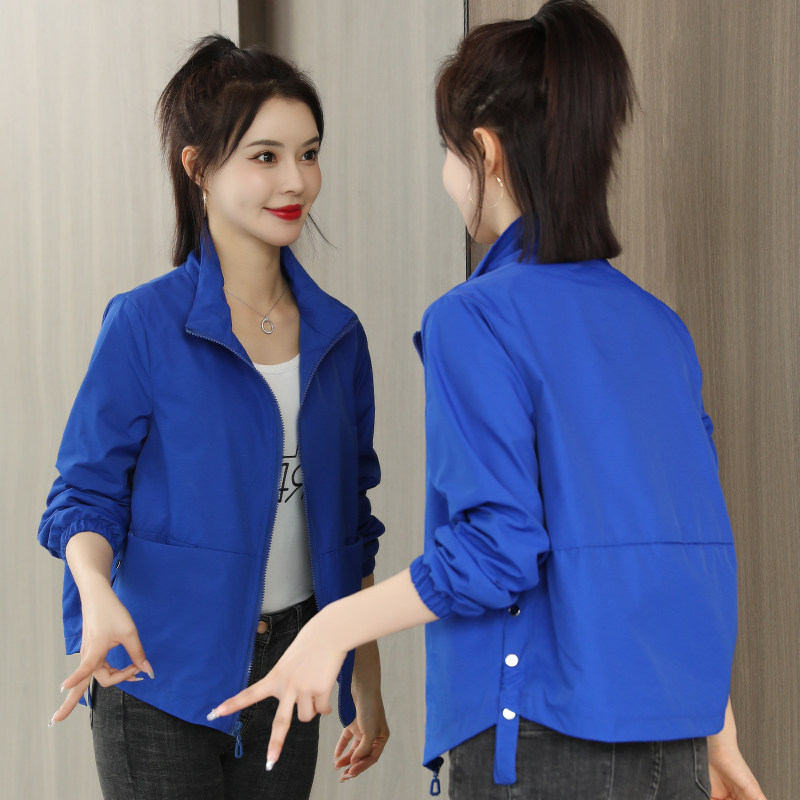 短外套女2022年初秋新款韩版休闲洋气春秋小香风女士立领薄短外套