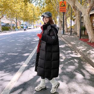 羽绒棉服女2025年新款冬季服情侣加厚泡芙棉袄中长款棉衣过膝外套