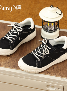 Pansy盼喜日本帆布鞋好穿脱休闲百搭超轻舒适板鞋2025年秋款4292