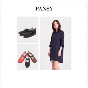 Pansy盼洁春秋女轻便月子鞋魔术贴舒适妈妈鞋平跟防滑单鞋7700