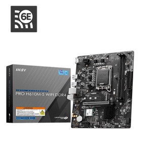 MSI PRO H610M-S -E G WIFI DDR4 6E 全新台式机无线上网主板