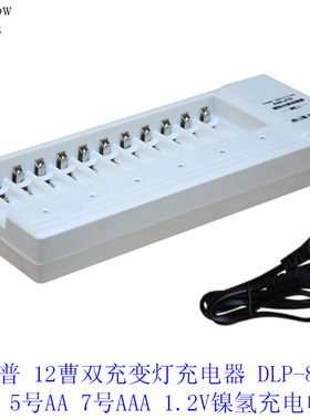 德力普12曹DLP-868/212充电器20曹202/N206可充5#7号1.2V镍氢电池