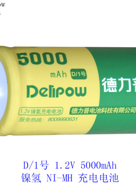德力普D型/1号1.2V可充电电池3500/5000/11000mAh镍氢NI-MH充电池