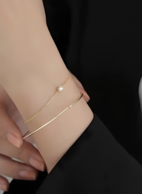 s925纯银手链女轻奢小众ins设计