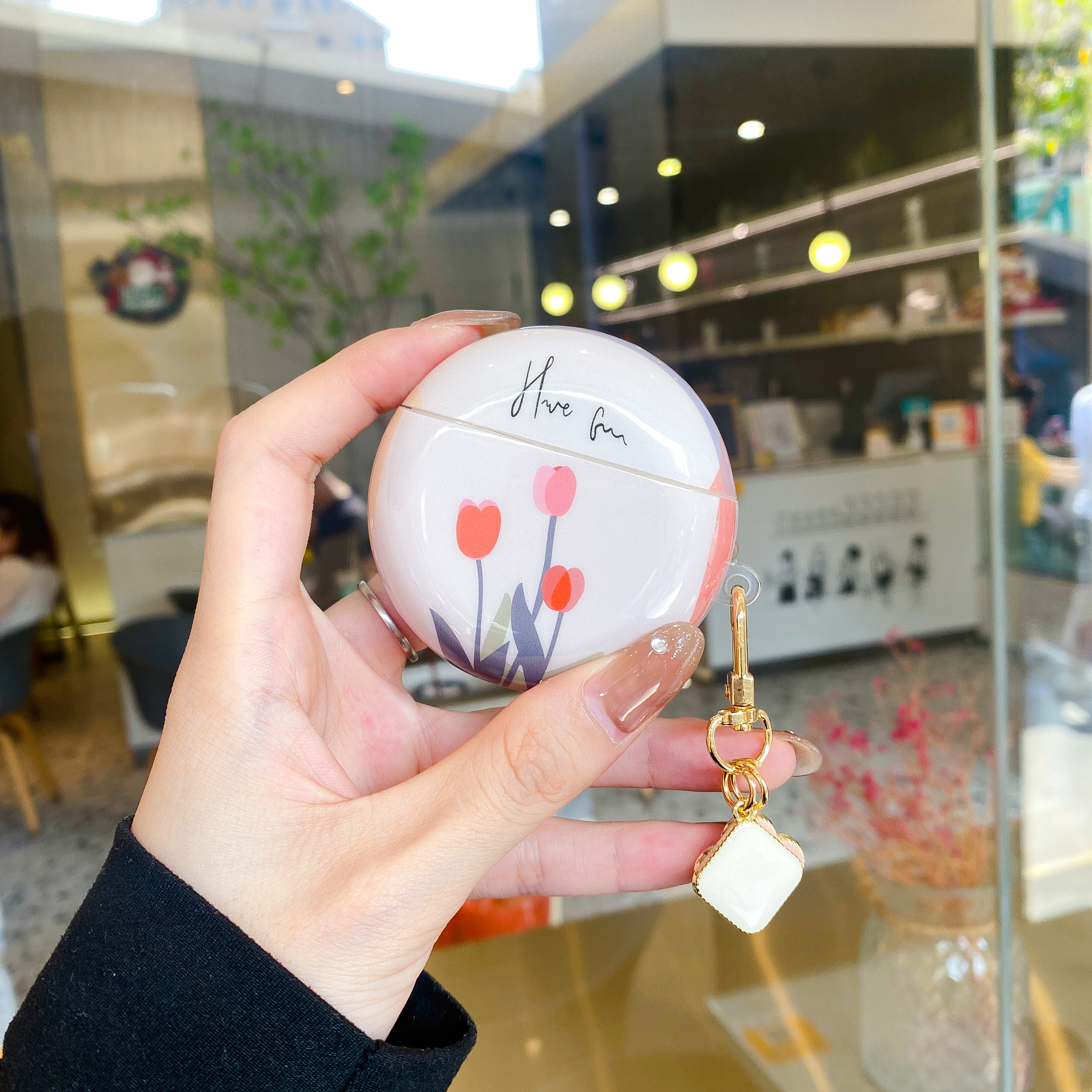 ins三朵郁金香适用于华为freebuds4e保护套freebuds4i耳机套freebuds3无线蓝牙耳机保护壳tpu硅胶软