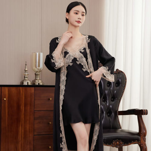 氨基酸润肤真丝居家服100桑蚕丝