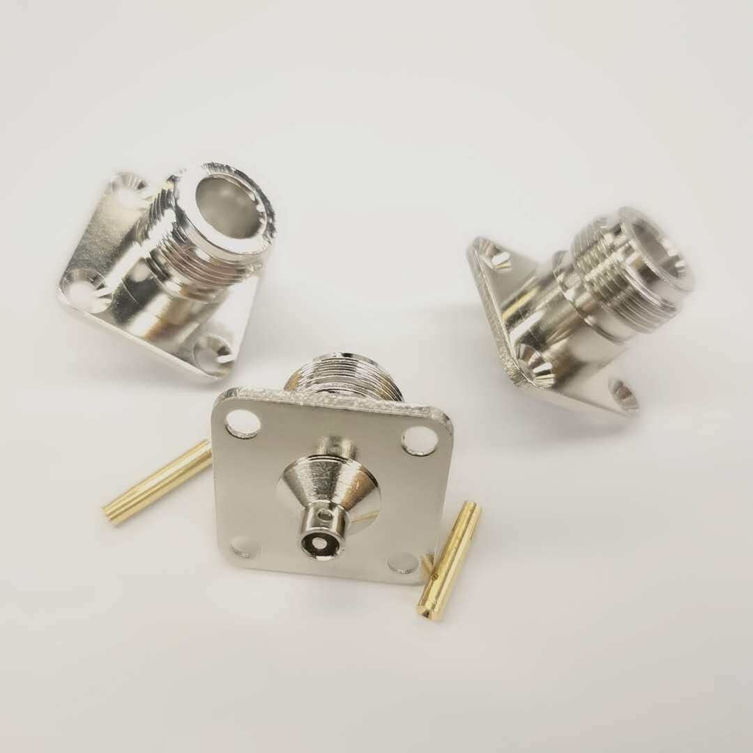 n-kfb3 25mm*25mm接50-3半钢半柔线n母头高射频同轴线接头50欧姆