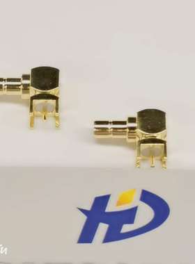 SMB-JWE SMB公弯头五脚PCB板焊接插座SMB-JWHD射频同轴连接器50欧