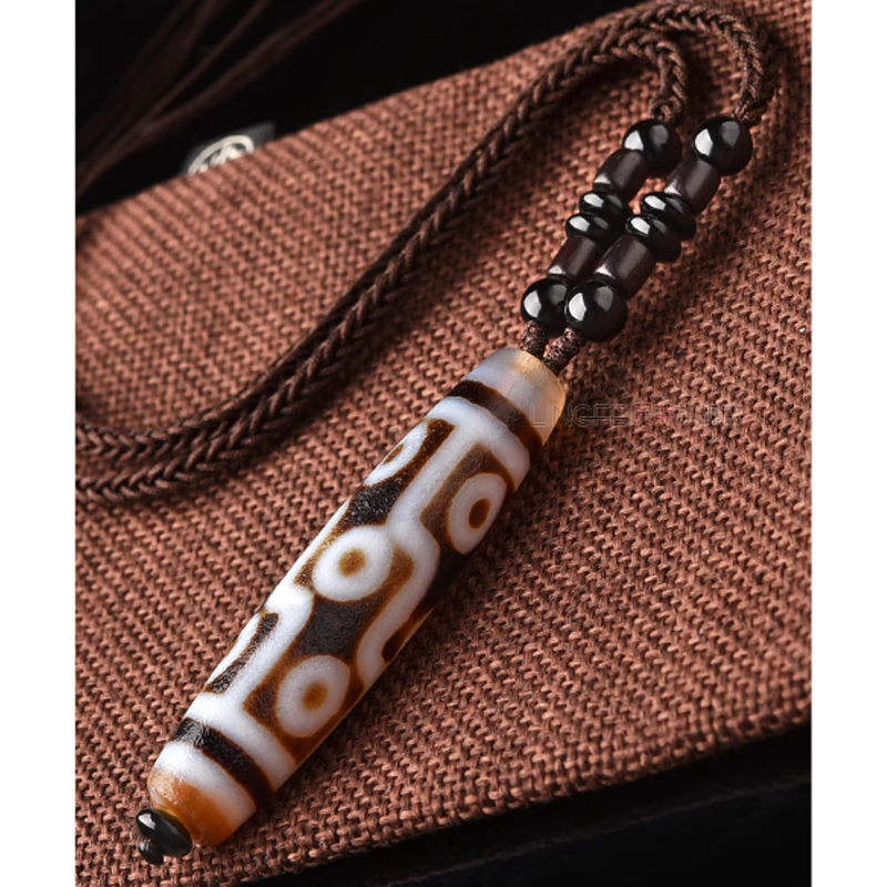 老藏式原石男女款玛瑙佛珠配饰挂件天然真品西藏九眼天珠吊坠项坠