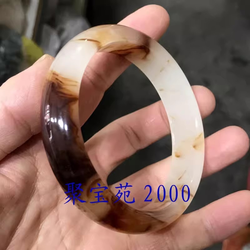 天然A货玉镯女款旺夫糖白玉手镯女玉石镯子仿正品新疆和田玉手镯