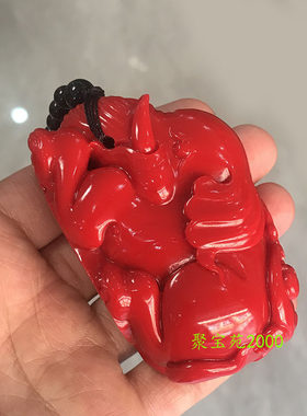 玉石吉祥如意手玩件玛瑙大象手把件文玩把玩仿南红玛瑙小象手把件