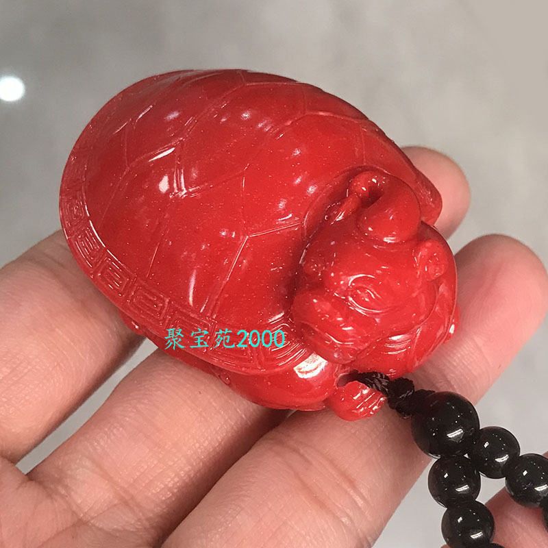 原石龙龟把玩件随身招财仿玉髓灵龟文玩南玛瑙手乌龟富甲天下把件