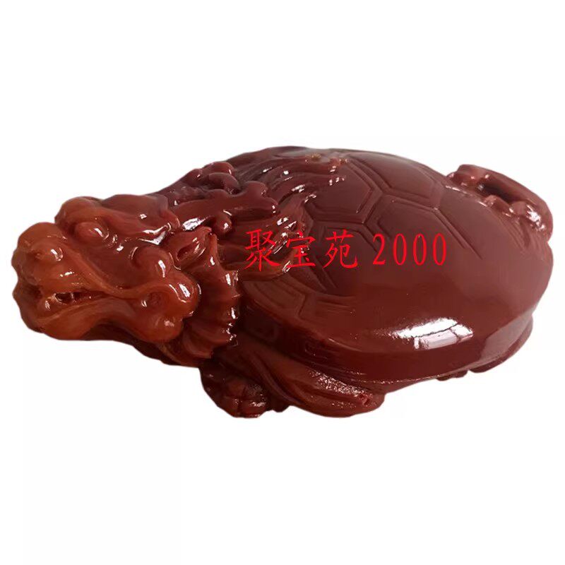 茶宠收藏礼品男款玉乌龟把件仿天然玉石云南黄龙玉龙龟手玩件摆件