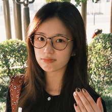 复古玳瑁眼镜框女方圆脸豹纹素颜菱形脸装饰琥珀可配近视镜片镜架