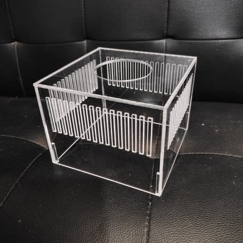 鱼缸水族三重溢流管隔离盒水族箱过滤挡沙挡鱼挡泥防吸小幼鱼虾盒