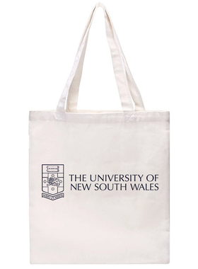 UNSW新南威尔士大学帆布包单肩手提帆布袋纪念品女有拉链装书学生