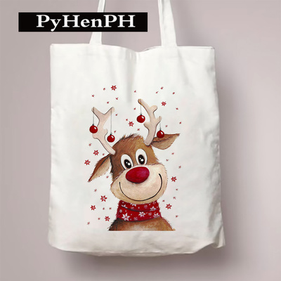 圣诞节新卡通驯鹿帆布包