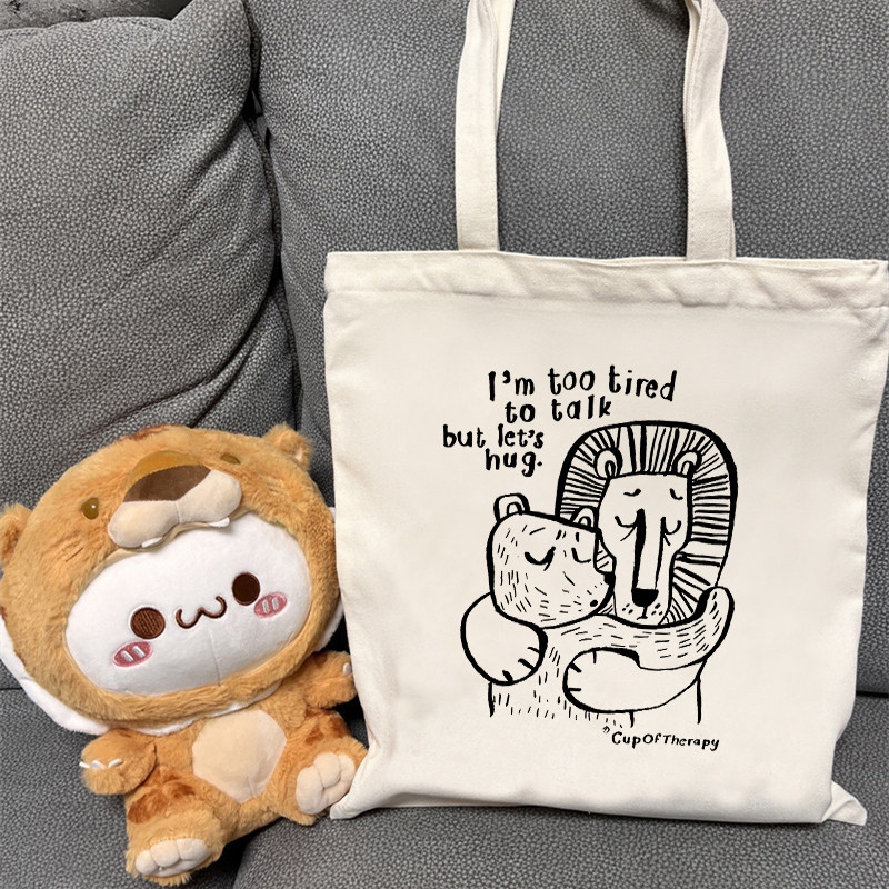 芬兰插画帆布包cupoftherapy帆布袋定制旅行休闲手提袋大容量