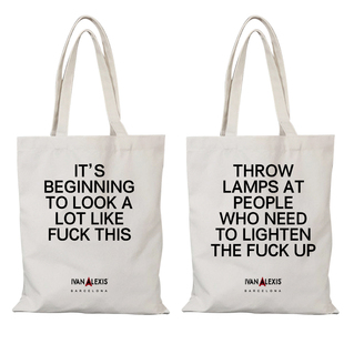 高知悍妇帆布包IVANALEXIS巴塞罗那泼妇帆布袋定制手提购物大容量