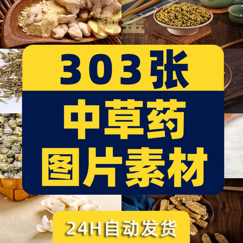 4K中草药食材当归虫草灵芝人参苁蓉黄芪摄影实拍中医药材图片素材