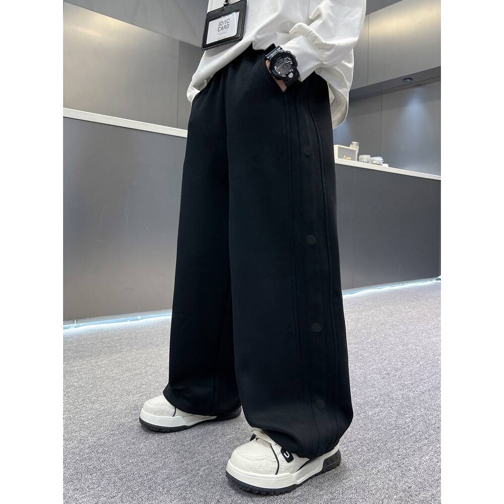 专柜品牌男童裤子春秋款2026新款儿童装春季休闲运动卫裤直筒阔腿