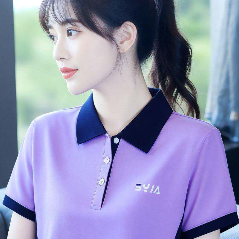 专柜品牌2026 夏季潮流字母女 T 恤宽松显瘦时尚百搭透气不闷汗休