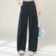 春夏季 阔腿裤 新款 2026宽松显瘦休闲裤 专柜品牌时尚 女裤 高腰弯刀裤