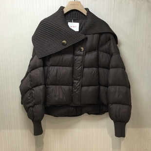 思慕缇专柜正品2025冬装新款时尚显瘦羽绒服SZ1032541-D6吊牌1390