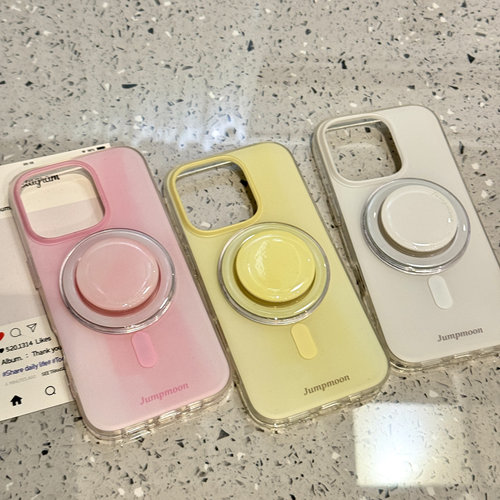 ins简约雾面渐变纯色支架适用iphone16proma苹果15pro手机保护壳