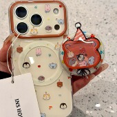 萌系可爱长帽小熊小兔摇摇乐适用于iphone17promax苹果16手机壳15治愈系软萌可爱萌宠甜美防摔保护壳