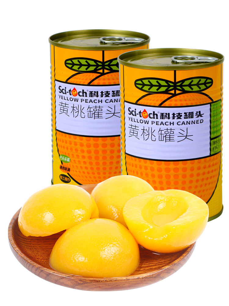 新鲜特产砀山糖水黄桃罐头科技水果罐头 425克x5罐 312克x6罐自选