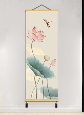 鑫楠客厅现代中式是免打孔挂画