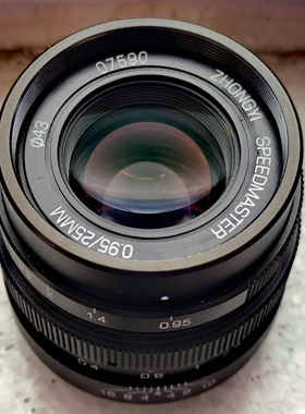 中一光学C型口25mmF0.95超大口径镜头