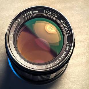 MINOLTA TELE ROKKOR 135F3.5 美能达135 3.5手动对焦镜头